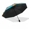 1pc Dogs Bones Fashionable Automatic Opening/Closing Folding Umbrella with 8 Bones, Windproof Portable, Daily Use147