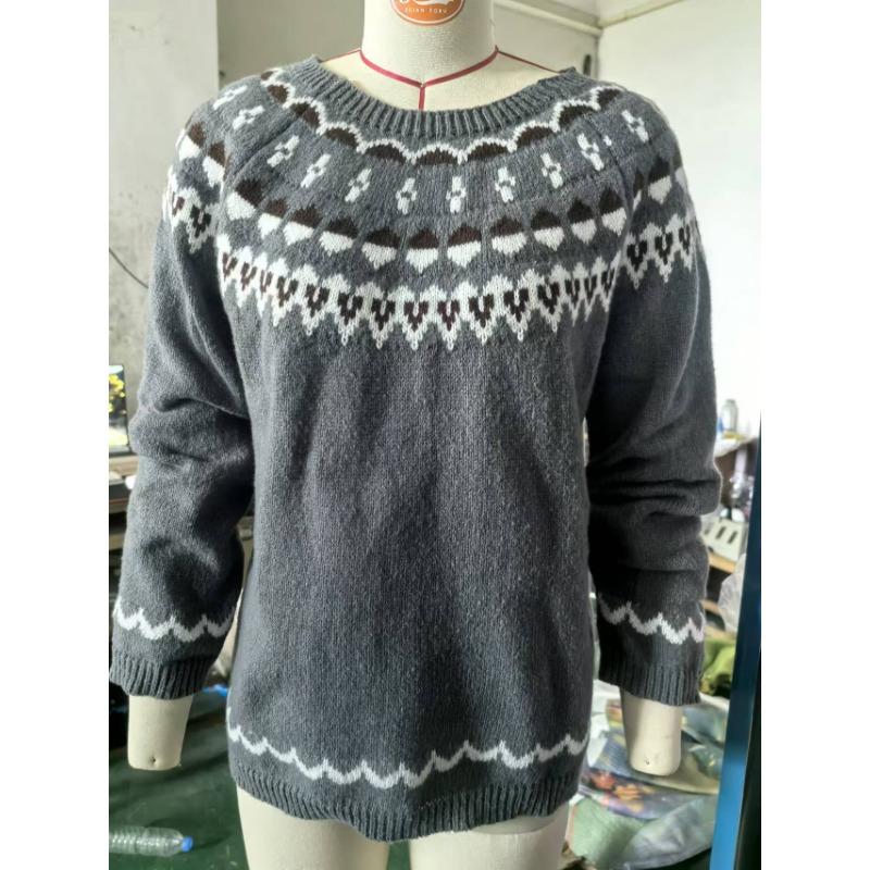 TIFICY Maglioni a girocollo a maniche lunghe per autunno e inverno, moda donna