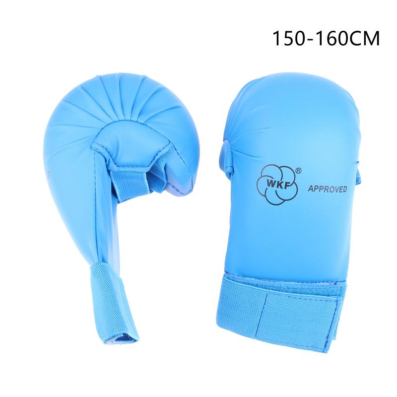 

Karate Gloves Thumb Protection Thickened Model Karate Hand Guard Mma Grappling Mitts For Sparring Martial Arts Boxing Gloves M синий