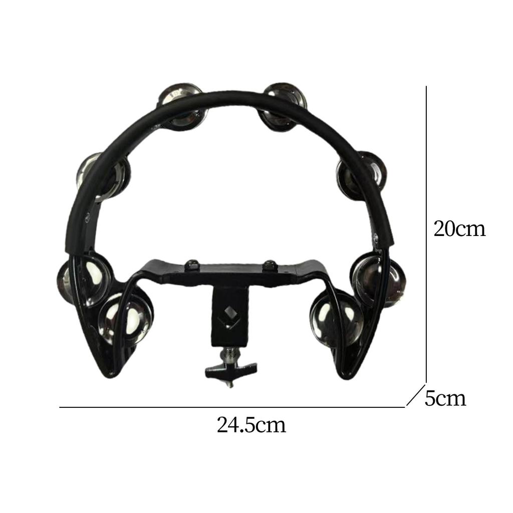 Hi-Hat Tamburin Schlagzeug Montierbares Metallinstrument Edelstahl Shaker für