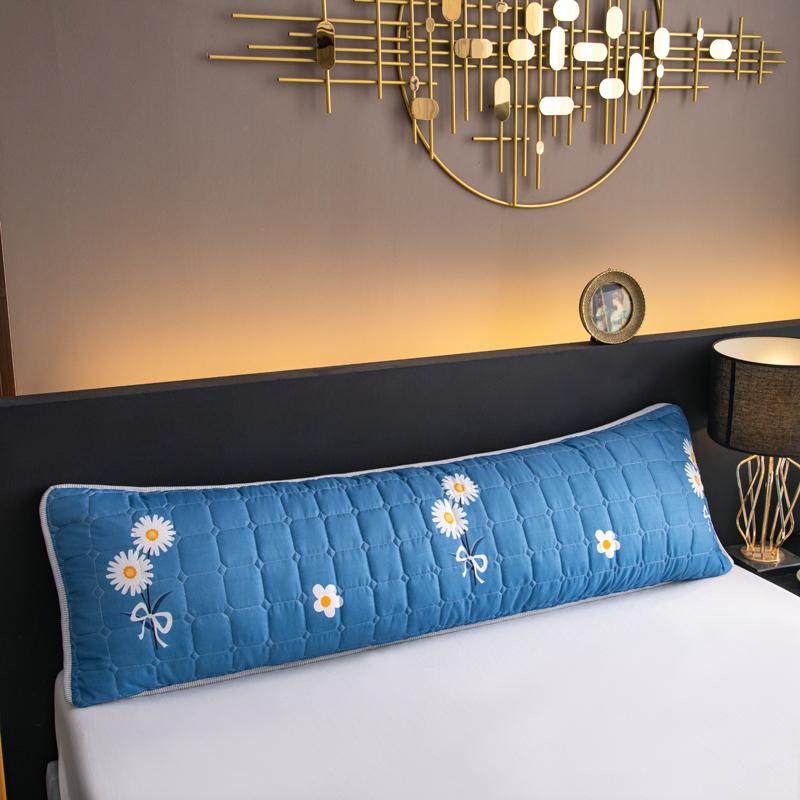120/150/180 cm Jednostranný prošívaný dlouhý povlak na polštář Kreslený tištěný krásný dekorativní tělový povlak na polštář pro domácí hotel
