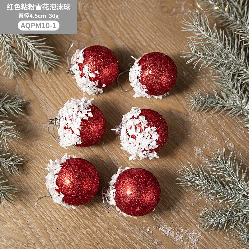44/12/9/6PCS Christmas Ball Decorative Supplies Exquisite Painted Christmas Tree Pendant Ornament 2026 Home New Year Party Decor