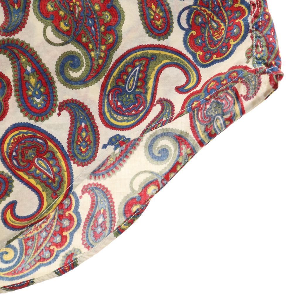 70s vintage Paint Pattern Short sleeve Button down shirt M Gurege Men's Used