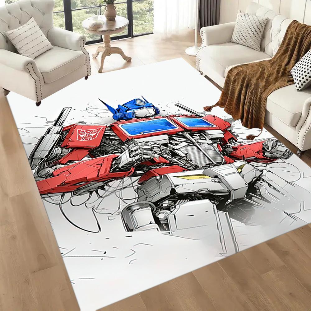 Transformers Optimus Prime Square rugs are a great choice for living rooms, bedrooms, home décor, and as gifts.