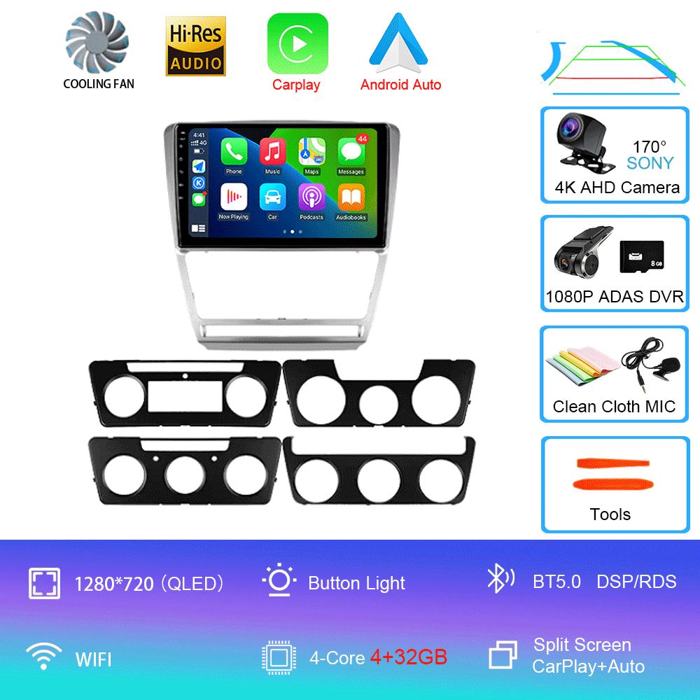 Android 14 Car Radio For Skoda Octavia 2 A5 2008 - 2013 Multimedia Video Player Navigation stereo GPS No 2din 2 din dvd