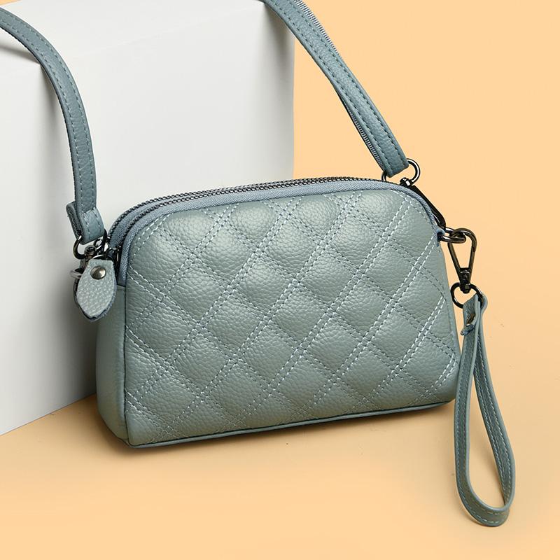 Genuine Leather Messenger Shoulder Bag for Women Simple Bags Feminine Travel Bags