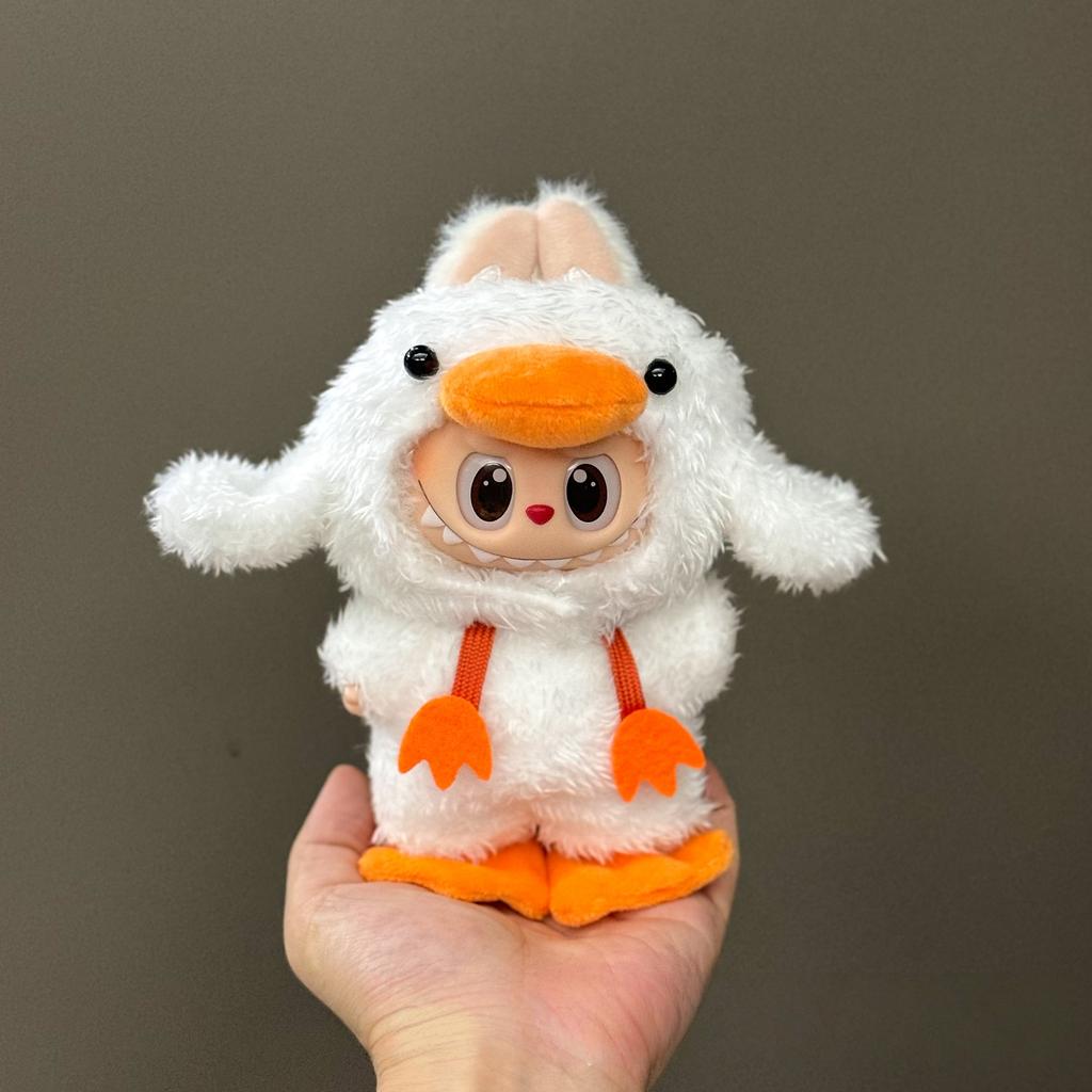 Designed For Labubu Plush Duck The Monsters Forest Fairy Tale Series Clothes Adorable Original Custom Hook Weaving Clothes Doll Accessories
