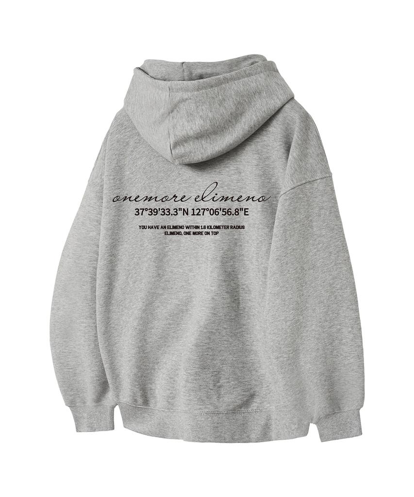 Elimeno El New Rople Lettering 2-Way Zip-Up Hoodie 2 Colors