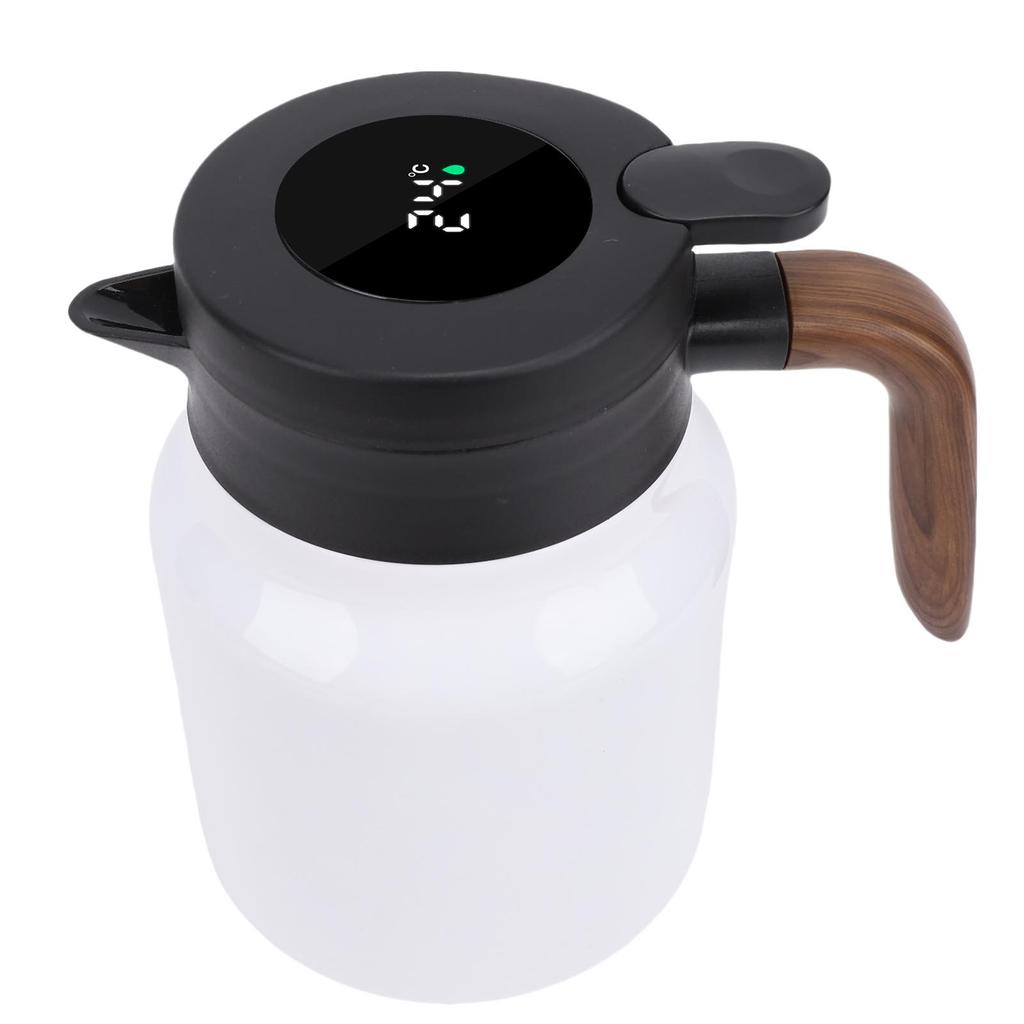 Thermische Kaffeekaraffe 1000ml 316 Edelstahl Isolierter Vakuum-Kaffeekessel mit Tee-Ei