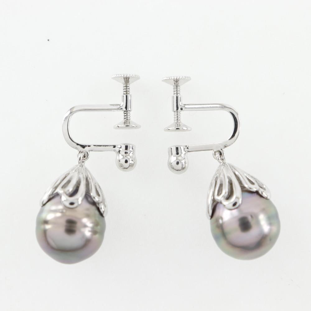 TASAKI Baroque Pearl Earring Pearl/Silver 9.4g Women Used