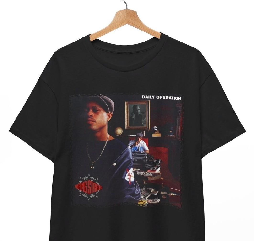 Gang Starr Daily Operation T Shirt hip hop DJ Premier GURU logo mass appeal XXXL