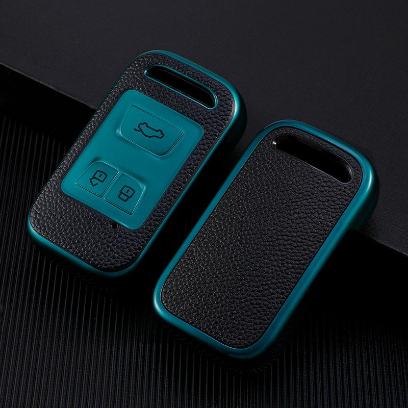 Chery Tiggo Key Case: Tiggo 8, 7, 5x Full Wrap Leather Key Shell & Buckle