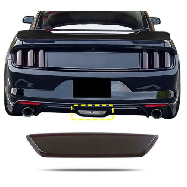 For Ford Mustang 2015-17 Smoked Black Rear Tail Light Lamp Cover Bezel Trims 9pc