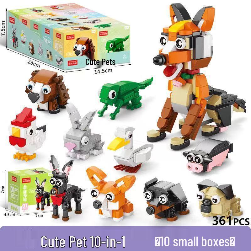 Animal Paradise Bird Toys for Kids - Compatible with Lego Bricks, Insects Included