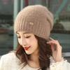 Squirrel Fleece Hat Stack Hat New Autumn and Winter Hat Women's Winter Wool Hand-woven Hat Versatile Outdoor