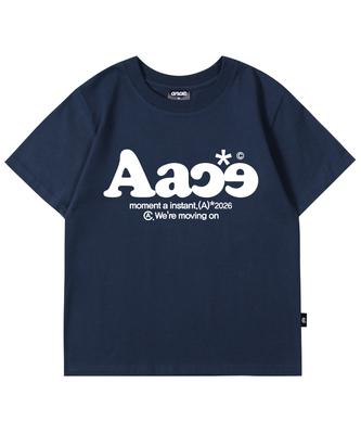 ANOTHER ARCHIVE Women'S Slim Typical Logo Short Sleeve T-Shirt_Vintage Navy