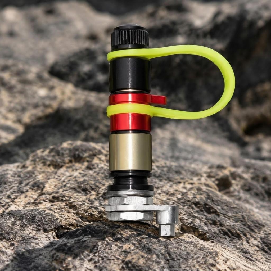 4 Pieces Rapid-Release Tire Deflation Pressure Control Device Tethered Cap