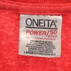 ONEITA 90s Old CALNEVA Short Sleeve T-shirt L Red Single Stitch Men's Used