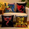 Cushion Cover Linen SkinFriendly Soft Decorative Case for Sofa Home Decor The Offspring Band Pillow Cover