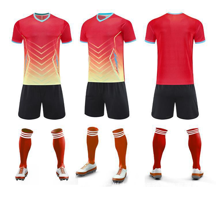 

Breathable Sweat-Wicking Football Kit for Adults & Children - Ideal for Training, School & Competitions 2XS красный