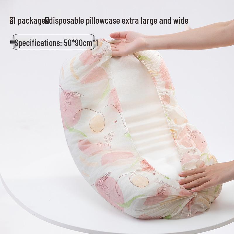 Disposable Pillowcase & Thickened Duvet Cover Set for Double Bed - 4 Pieces, Ideal for Hotel and Travel.