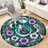 1pc Wolf Moon Flowers Chair Carpet for Office, Non slip, Soft and Durable Office Rug