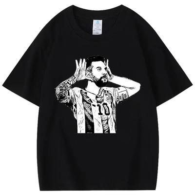 2025 Neues Sommer Casual Kurzarm T-Shirt Print Baumwolle Regular Fit Rundhals Atmungsaktiv Locker Unisex Tee Männer Frauen Kleidung