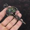 Fiesta Kingman Turquoise Pendant Multi Copper Turquoise Gemstone Pendant Copper Wire Wrapped Pendant Handmade Copper Jewelry Gift For Women