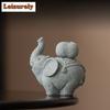 Kreative Glücksbringende Reichtum Grüner Sandstein Tee-Haustier Ästhetisches Aquarium Landschaftsgestaltung Tee-Figur Spielzeug Tee-Statue Ornamente