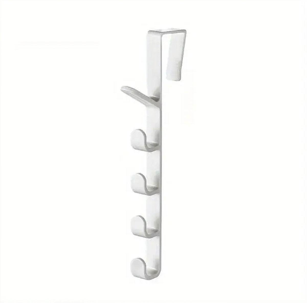 

5 Hook Design Door Top Hanger Closet Kitchen Bathroom Door Towel Rack ABS Hanging Hook C