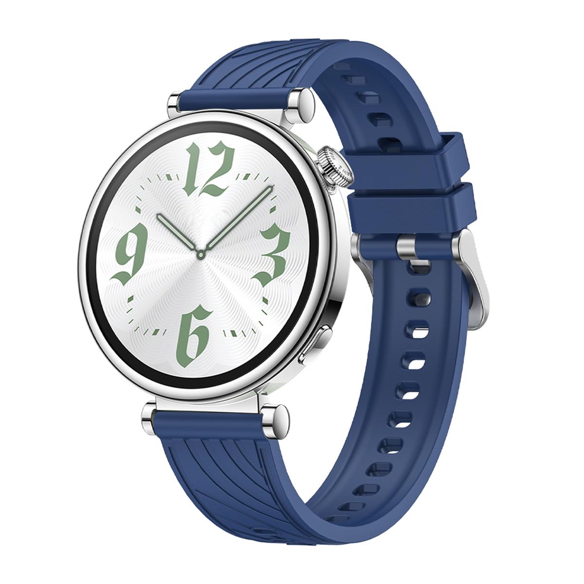 

18mm Silicone Strap for Huawei Watch GT6 GT5 GT4 41mm Sport Replacement Band For Huawei Watch GT5Pro 42mm Breathable Wristband 18mm синий