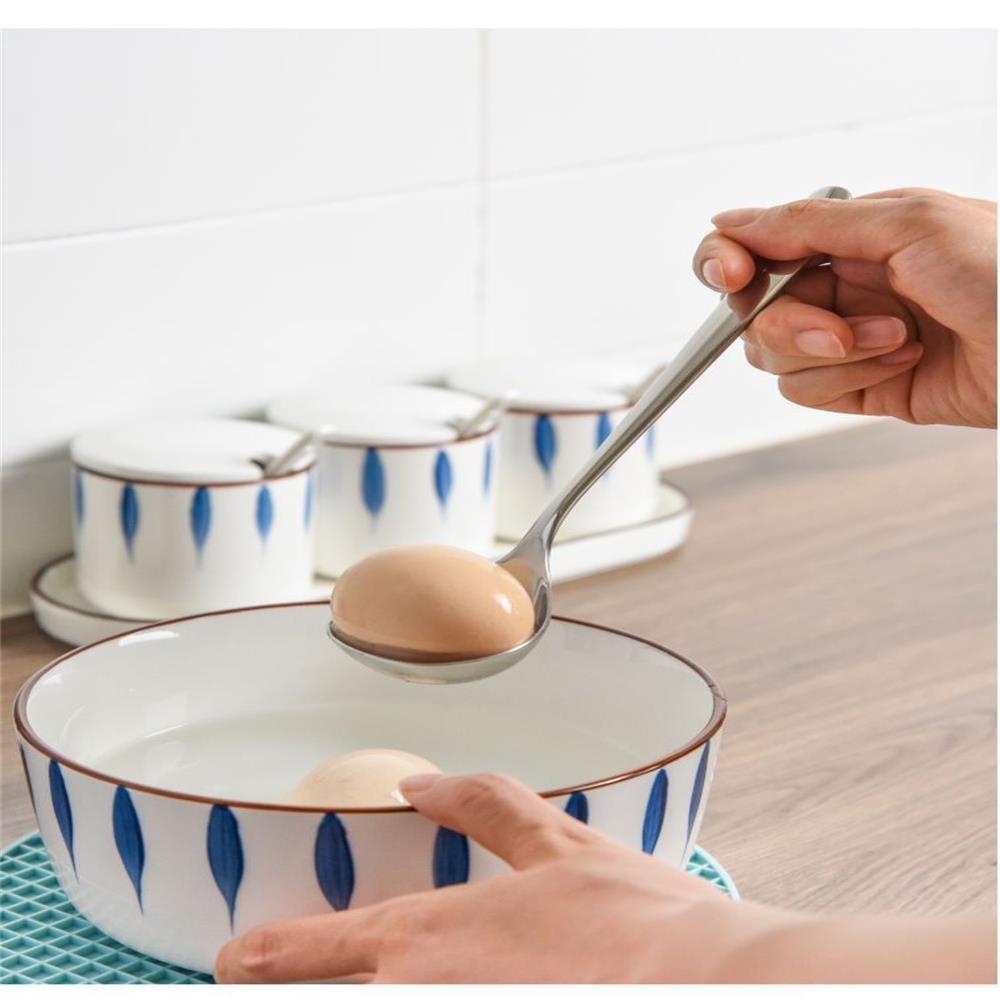 1pcs 304 Stainless Steel Soup Spoon Soup Spoon Rice Spoon Long Handle Thickened Big Head Cutlery Household Kitchen Set Soup Spoo