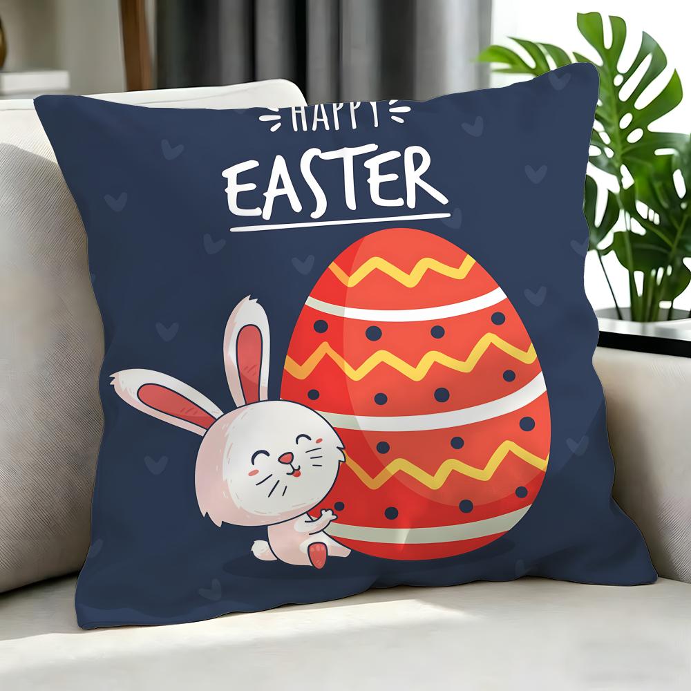 Holiday Easter Cushion Cover Cushion Cover Set 4Pcs 50X50 45X45 40X40 Pillowcase Decorative Sofa Home Decor