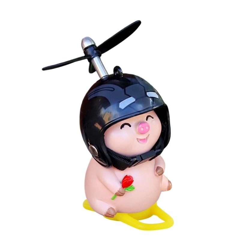 Cartoon Vehicle Ornament Wind Spinners Dashboard Decoration Propeller Decors for Bike Electric Motorcycles Car Interior