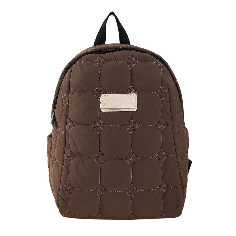 

Cotton clothes backpack 2025 new small fresh backpack women s Japanese simple casual lightweight waterproof backpack кофейный