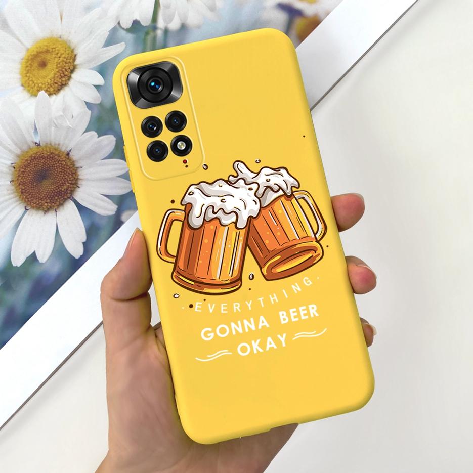 For Xiaomi Redmi Note 11 Case Redmi Note 11S 4G Stylish Candy Painted Cover Soft TPU Phone Case For Redmi Note 11 Pro Plus Shell