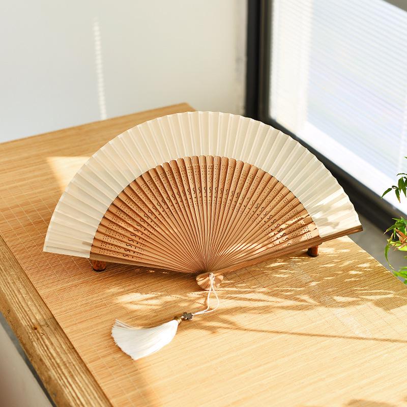 Red Dancing Fan: Classical Chinese Style Folding Fan, Easy-Open Hanfu Accessory