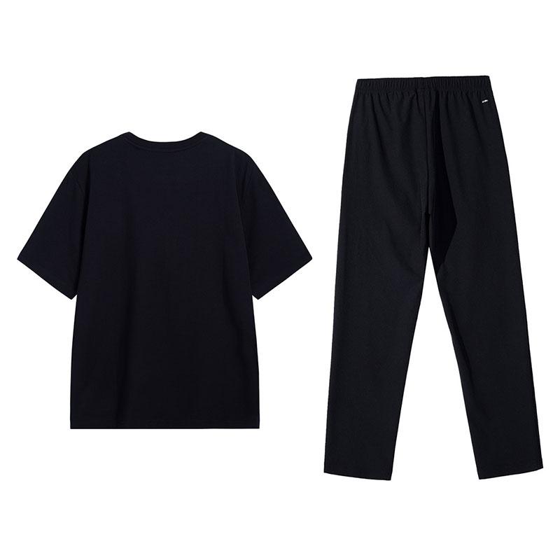 Men's Li-Ning Casual Sportswear Sets Men's Crew Neck Thin