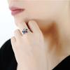 Fashion Trendy Jewelry S925 Rings For Women Cubic Zirconia Charms Bridal Wedding Engagement White Gold Color Ring