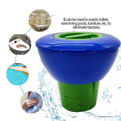 Flutuador de cloro de 7 polegadas, liberação ajustável, grande capacidade, retrátil, subterrâneo, acima do solo, piscina, banheira de hidromassagem, dispensador de comprimidos de cloro