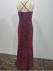 2024 Women's Sweet Style Sequin Slit Dress with Spaghetti Straps (2 Colors)