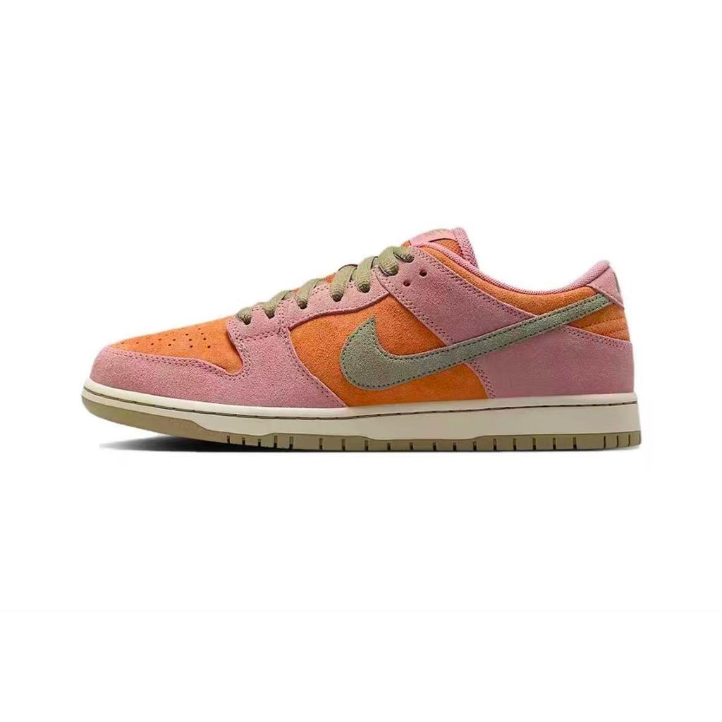 Nike Dunk SB 'Pink Venom' Tangram Project Slip Resistant Abrasion Resistant Low Top Skateboard Shoes Unisex Black Pink HJ4135-600(Team839-Pink Venom)