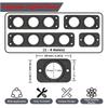 Cigarette Lighter Panel for Car Marine Motorcycle ATV RV - ABS Panel Compatible with Boat Motorcycle Truck 1/2/3/4 Hole