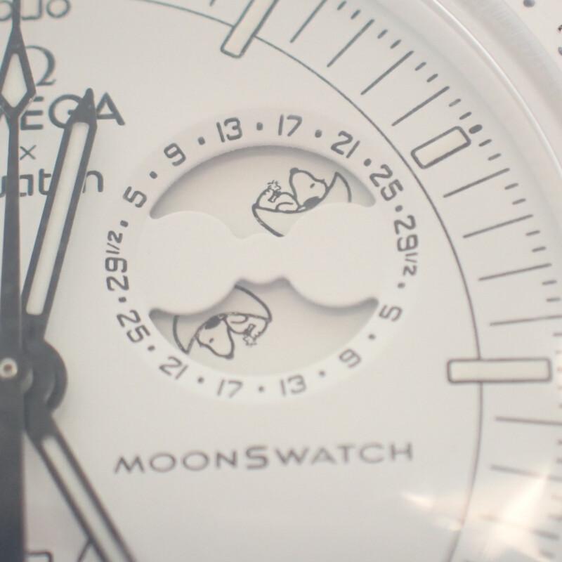 Omega SO33W700 Relojes cerámica/Nylon para hombre esfera blanca