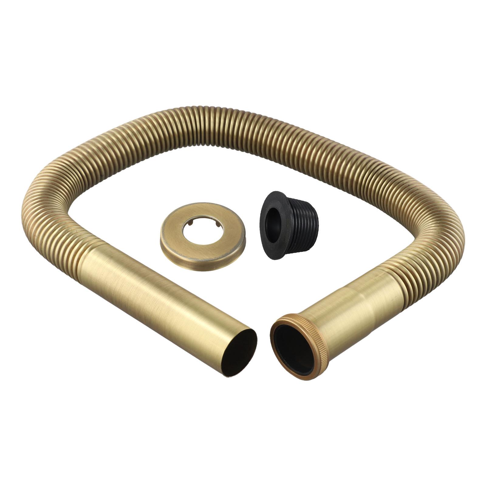

Brass Pipe Siphon For Flexible Sink Drainage In Kitchen And Bathroom Use