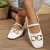 Fashion Fashion Leather Braid Mary Jane Shoes 2025 New Comfortable Breathable Ballet Flats Shoes Women Brand Designer Shoes Elegant