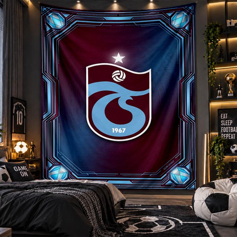 Tapiz para Colgar en la Pared Tela con Estampado del Trabzonspor FC para Sala de Estar Dormitorio Decoración del Hogar