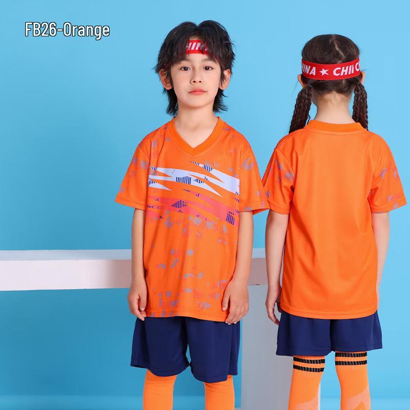 Kids' Quick-Dry Soccer Kit: Boys & Girls Youth Team Training Jersey