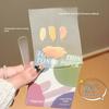 100 Sheets Disposable Makeup Mixing Palette Paper Makeup Mixing Palette Concealer Color Mixing Stripes Foundation Blending Paper