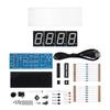 4 digit DIY Digital LED Clock Kit Auto Display Time Temperature Electronic DIY Kit Clock
